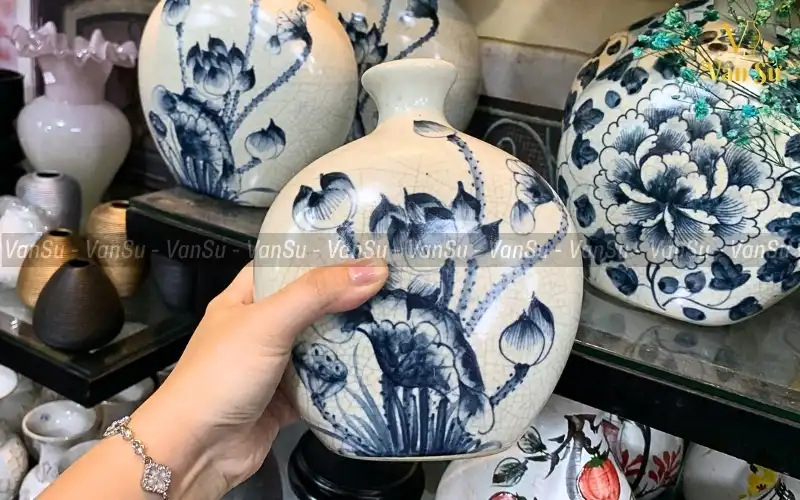 Bình hút lộc men rạn