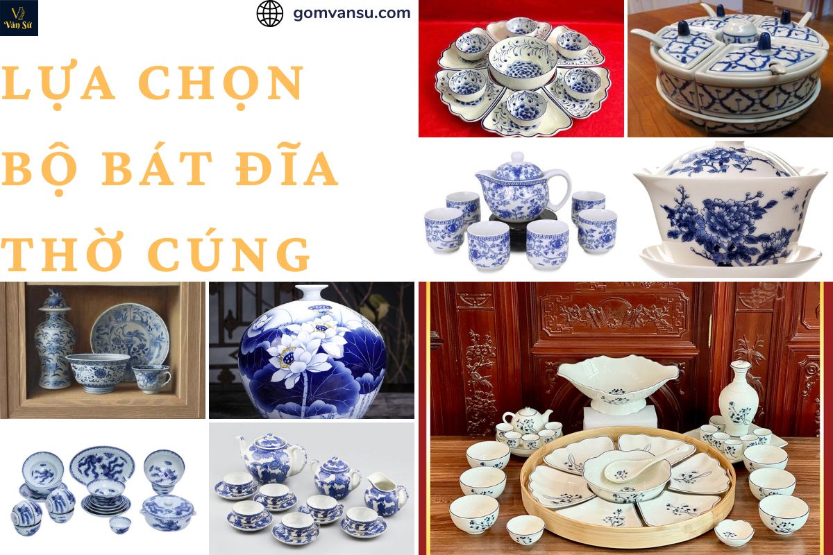 Bộ bát đĩa thờ cúng