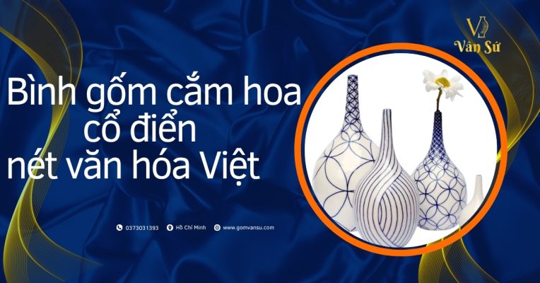 Bình Gốm cắm hoa